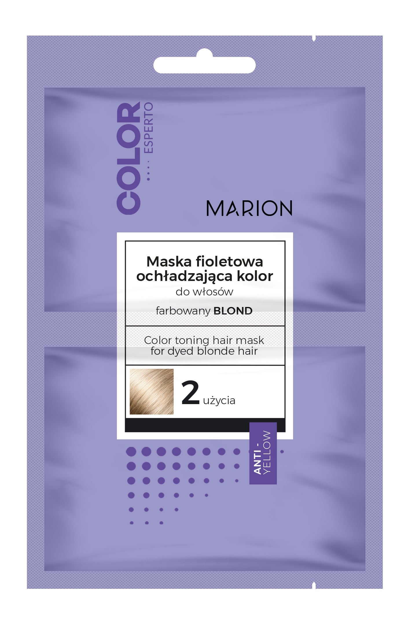 Marion Color Expert Purple Hair Mask Cooling Color - Dyed Blonde 20mlx2 | Vaistine1.lt