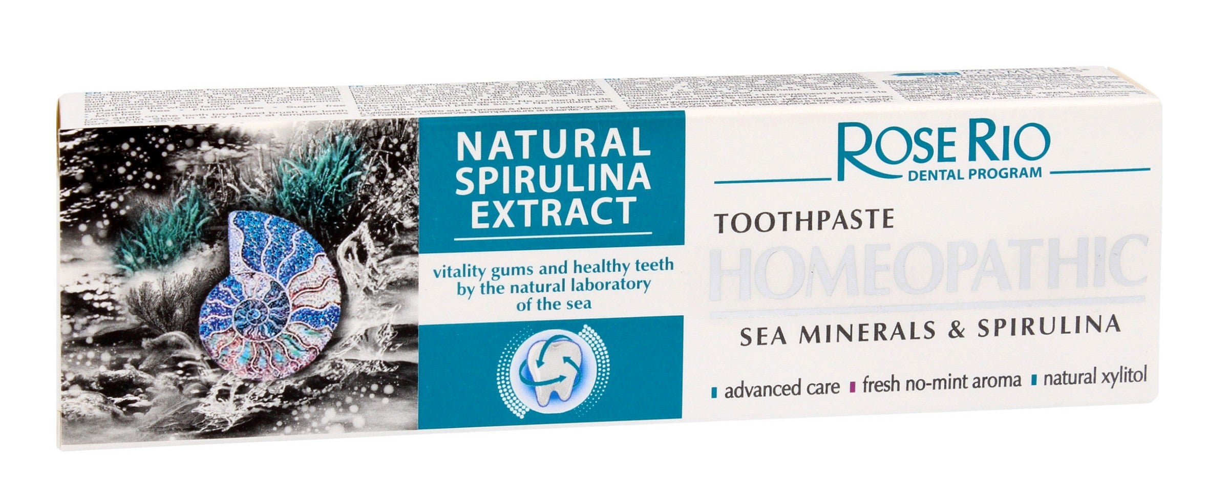 Rose Rio Toothpaste NATURAL SPIRULINA EXTRACT - 65ml | Vaistine1.lt