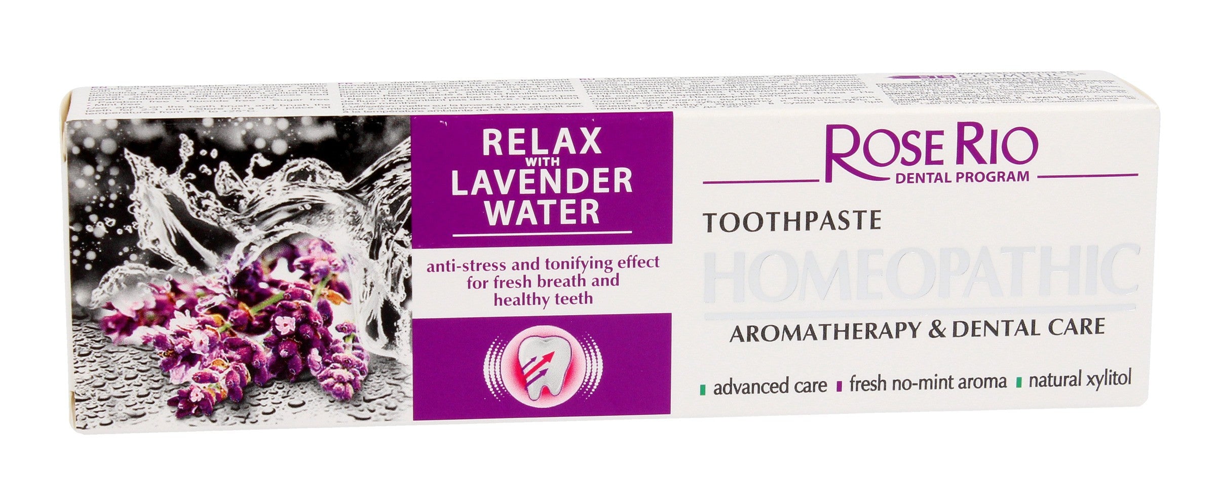 Rose Rio Relax Lavender Water Toothpaste - 65ml | Vaistine1.lt