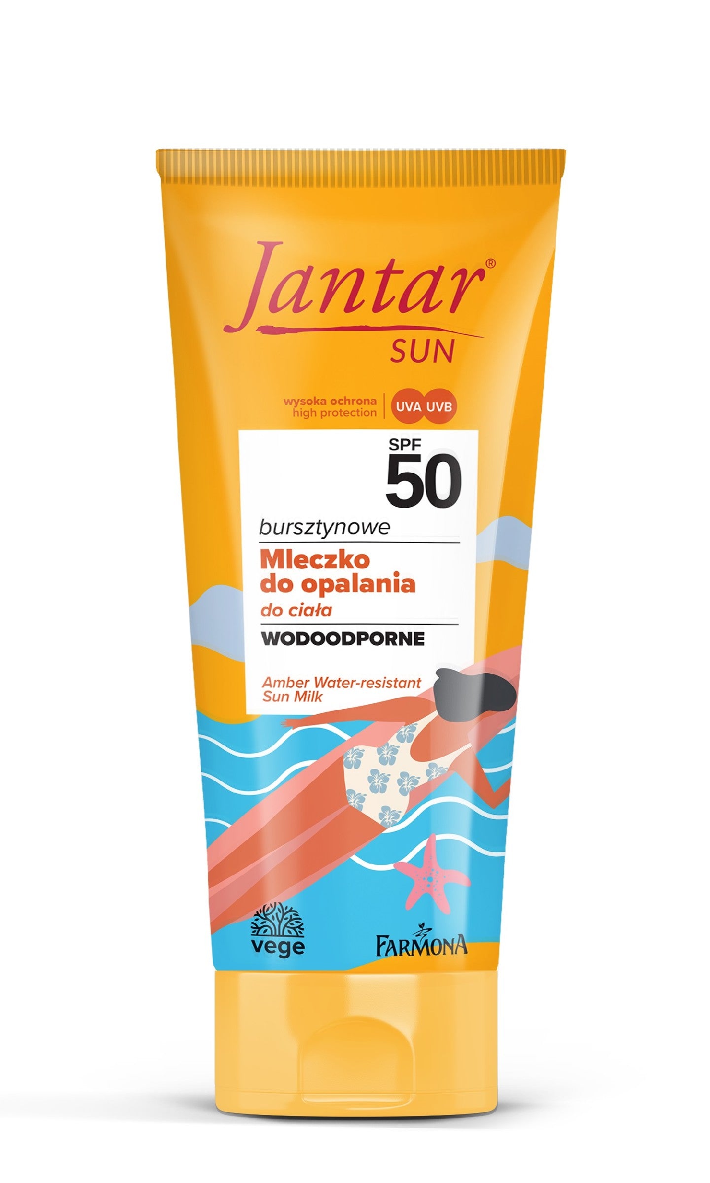 FARMONA Jantar Amber Sun Body Sunscreen Milk SPF50 200ml | Vaistine1.lt