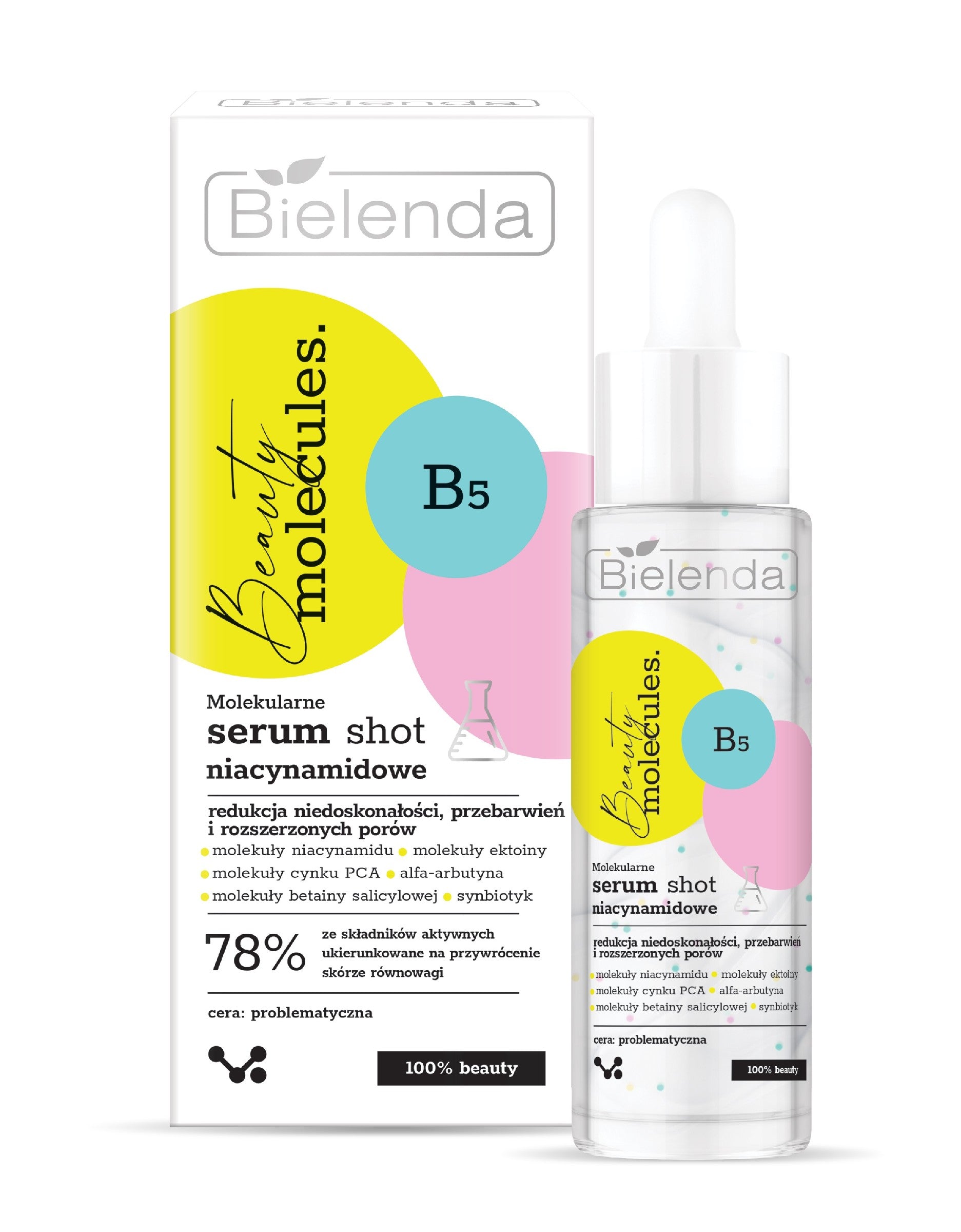 Bielenda Beauty Molecules.Molekulinis serumas su niacinamidu - probleminei | Vaistine1.lt