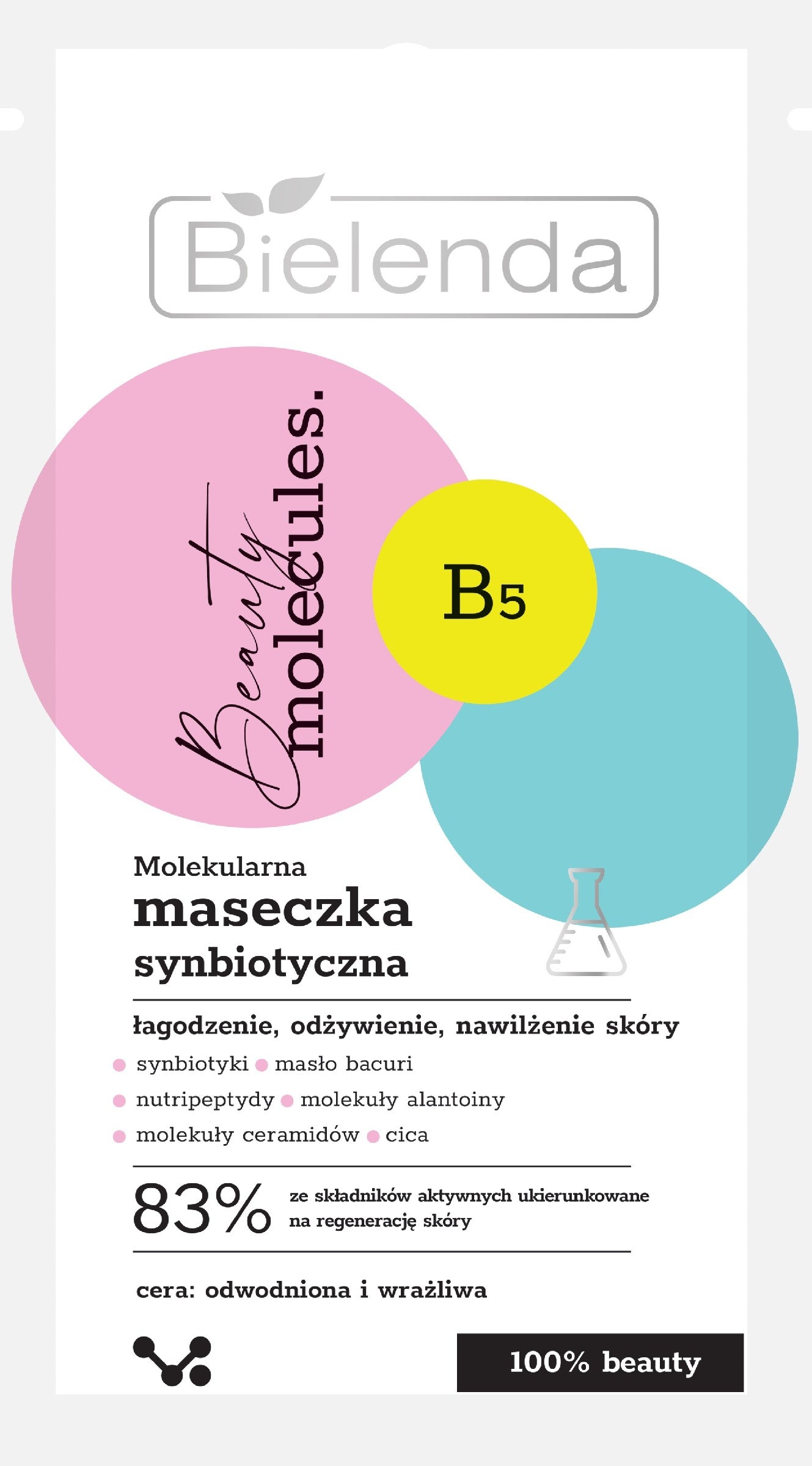 Bielenda Beauty Molecules. Molekulinė sinbiotinė kaukė - sausai | Vaistine1.lt