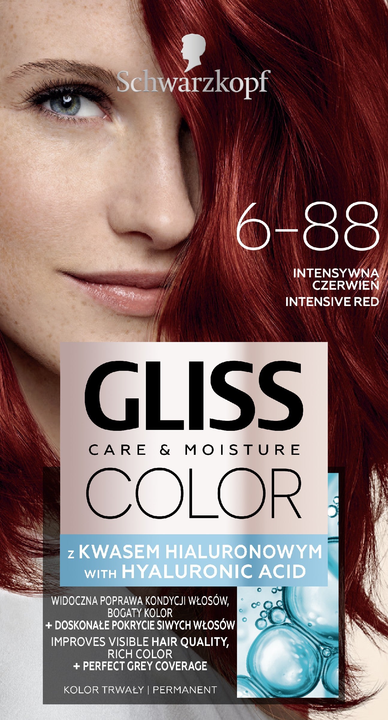 Schwarzkopf Gliss Color Coloring Cream No. 6-88 Intense Red 1pc. | Vaistine1.lt