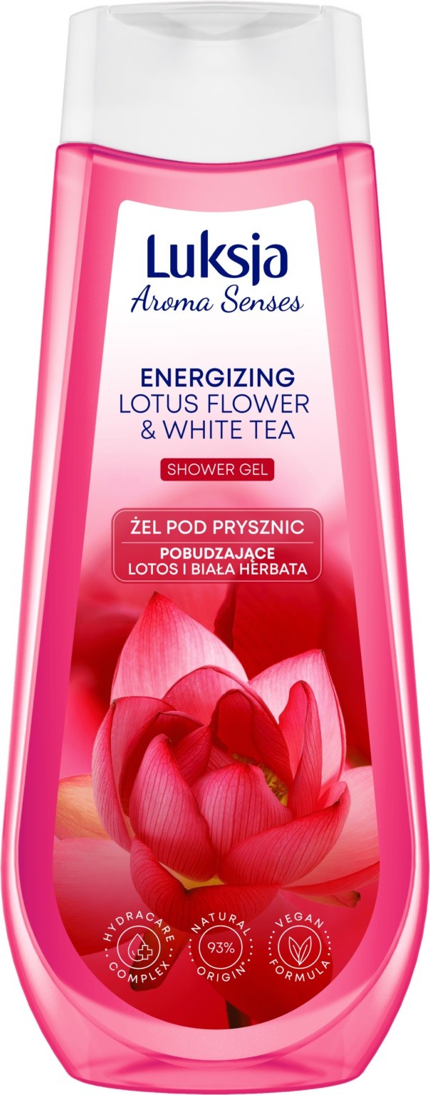 Luksja Aroma Senses Stimulating Shower Gel - Lotus and White Tea 500ml | Vaistine1.lt