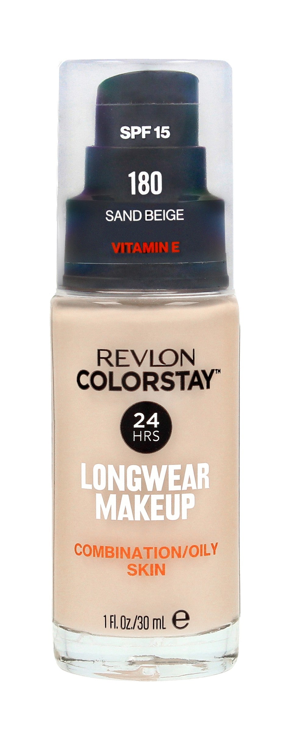 Revlon Colorstay 24H Foundation Mattifying and Concealing No. 180 Sand Beige - for combination and oily skin 30 ml | Vaistine1.lt