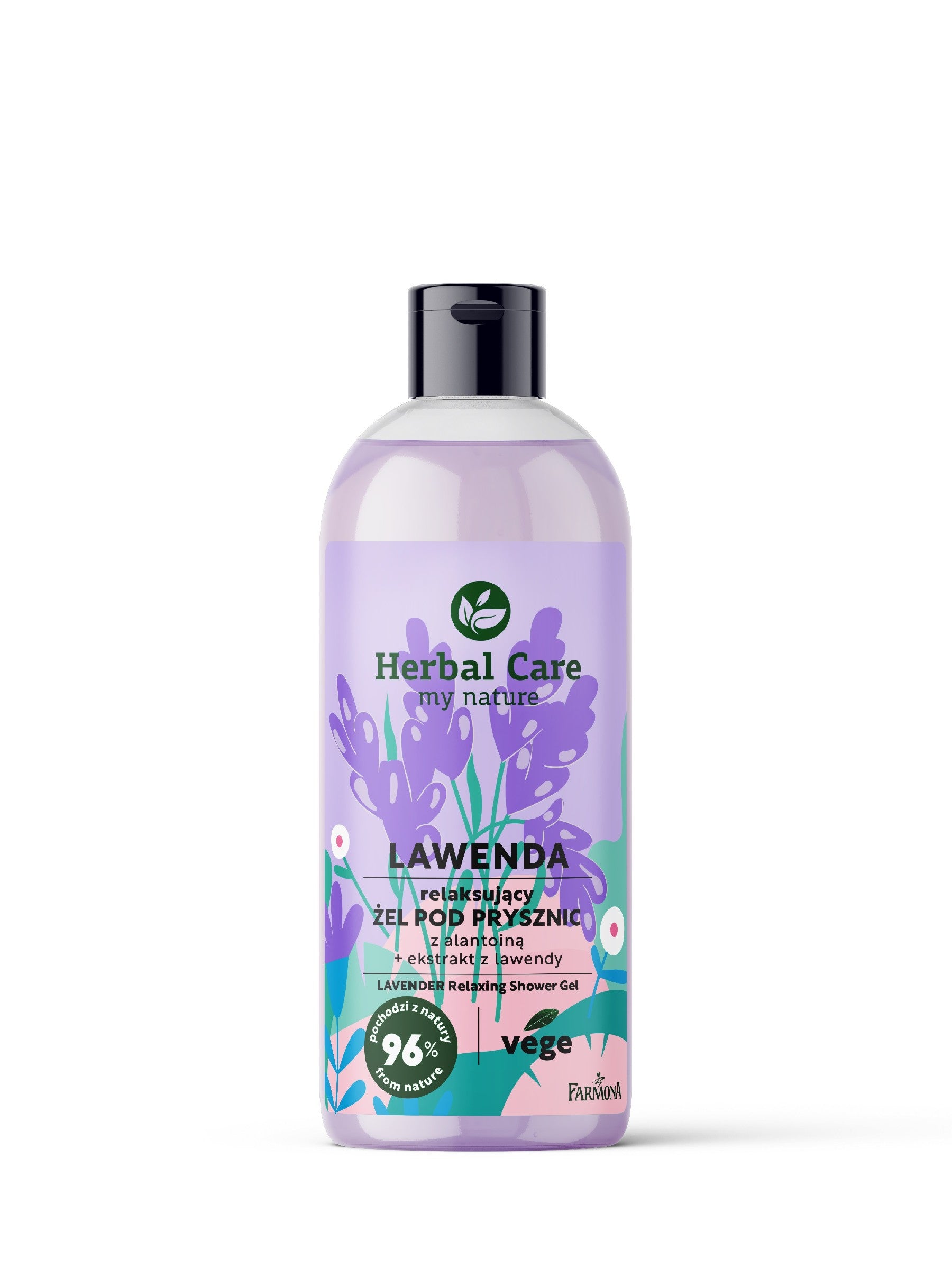 FARMONA Herbal Care Relaxing Shower Gel with Allantoin - LAVENDER 500ml | Vaistine1.lt