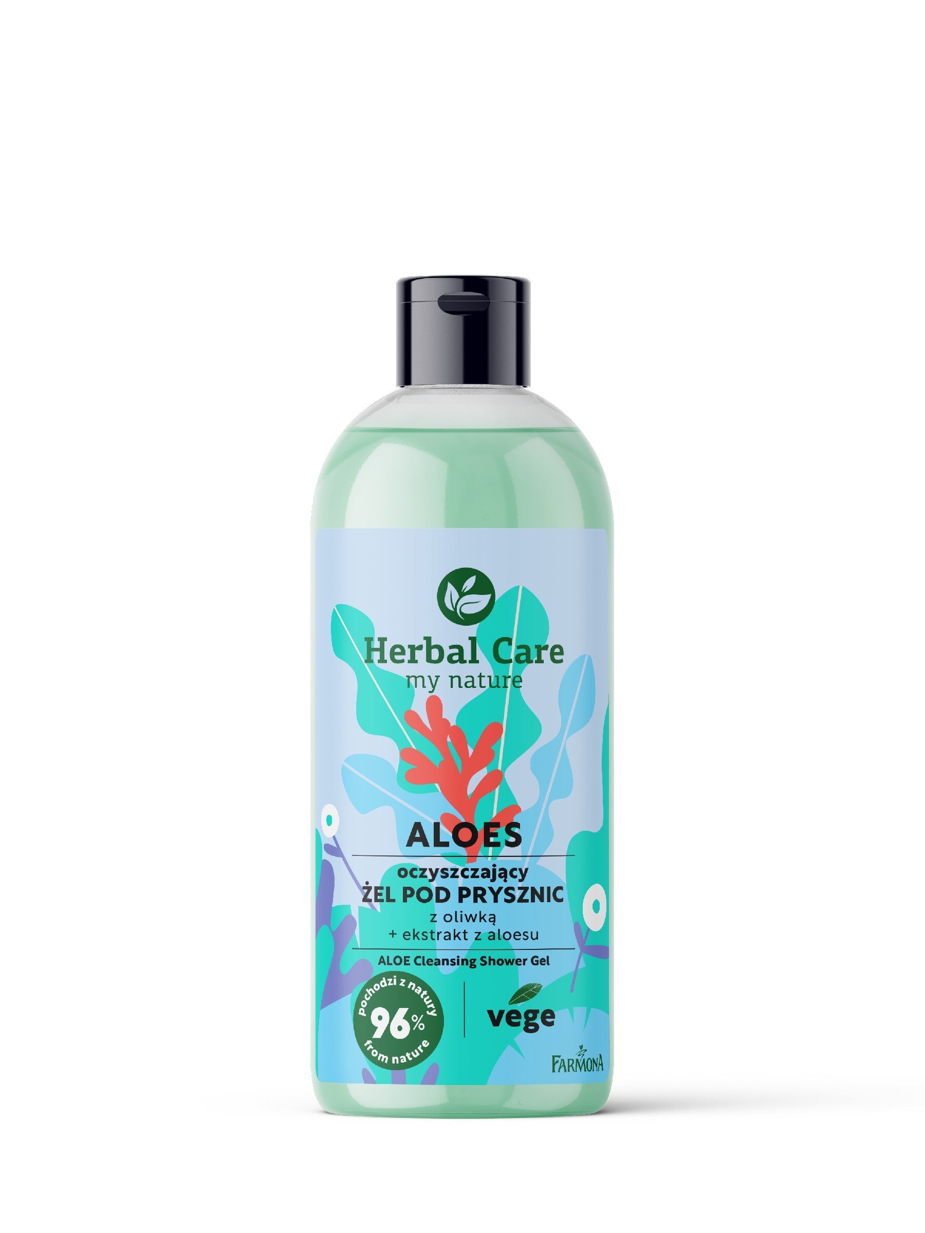 FARMONA Herbal Care Cleansing Shower Gel with Olive Oil and Aloe Vera - ALOE 500ml | Vaistine1.lt