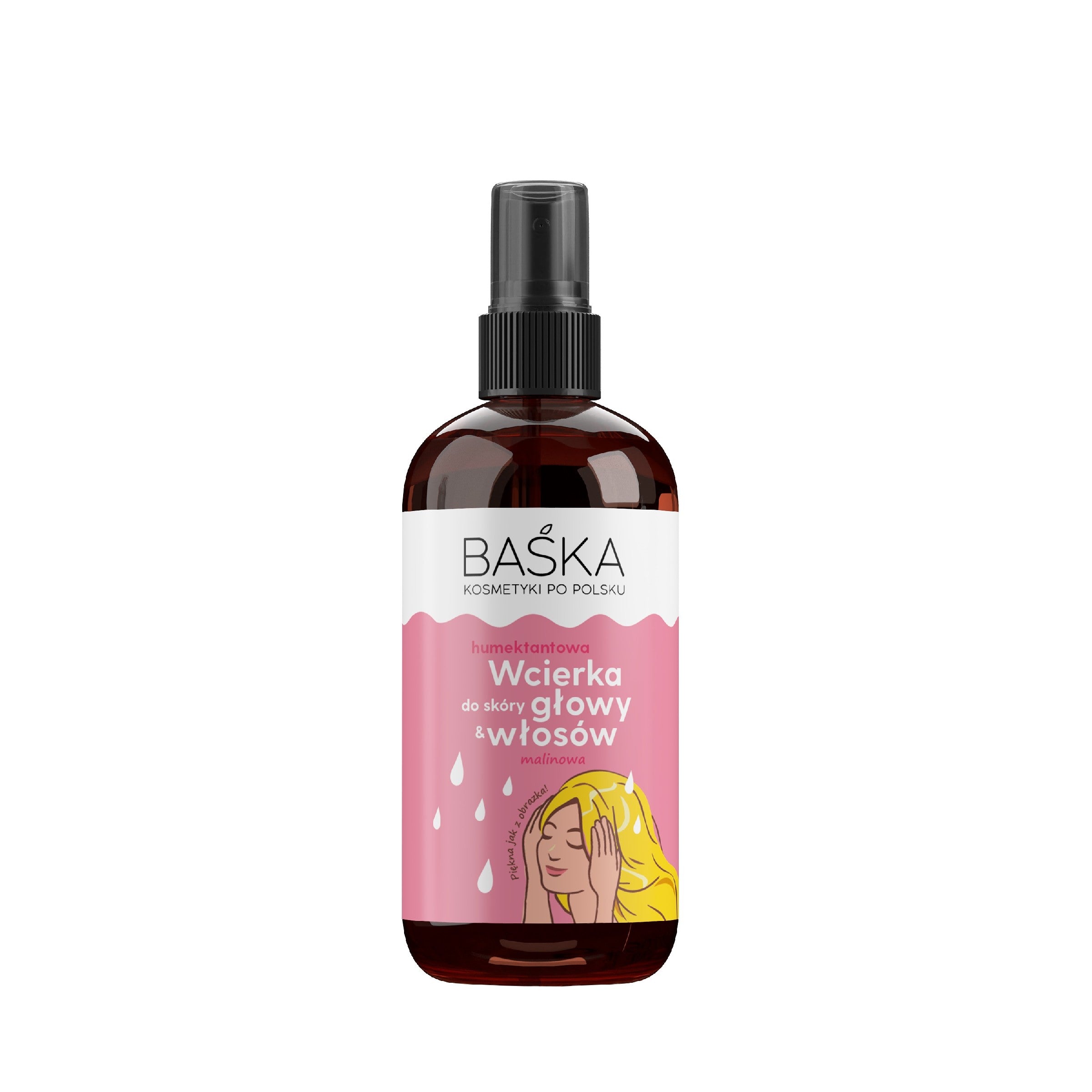 BAŚKA Cosmetics In Polish Humectant scalp and hair lotion - raspberry 100ml | Vaistine1.lt