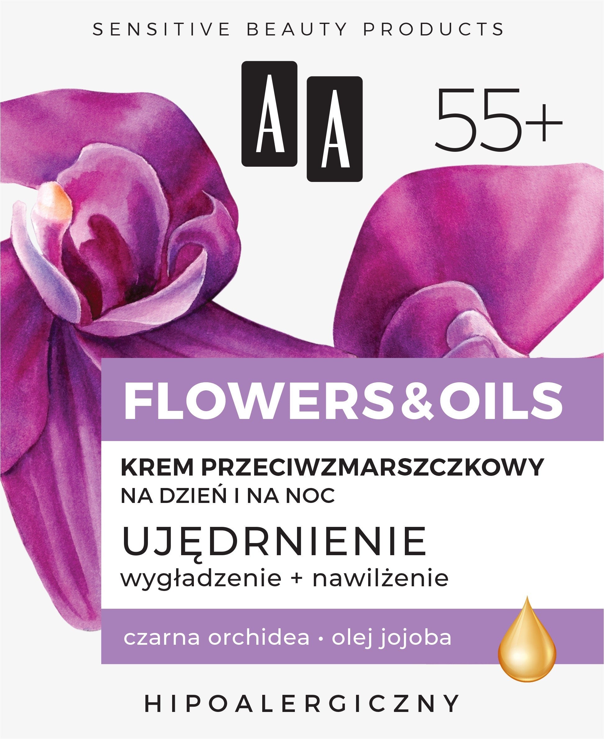 AA Flowers & Oils 55+ Anti-wrinkle cream for day and night - firming 50ml | Vaistine1.lt