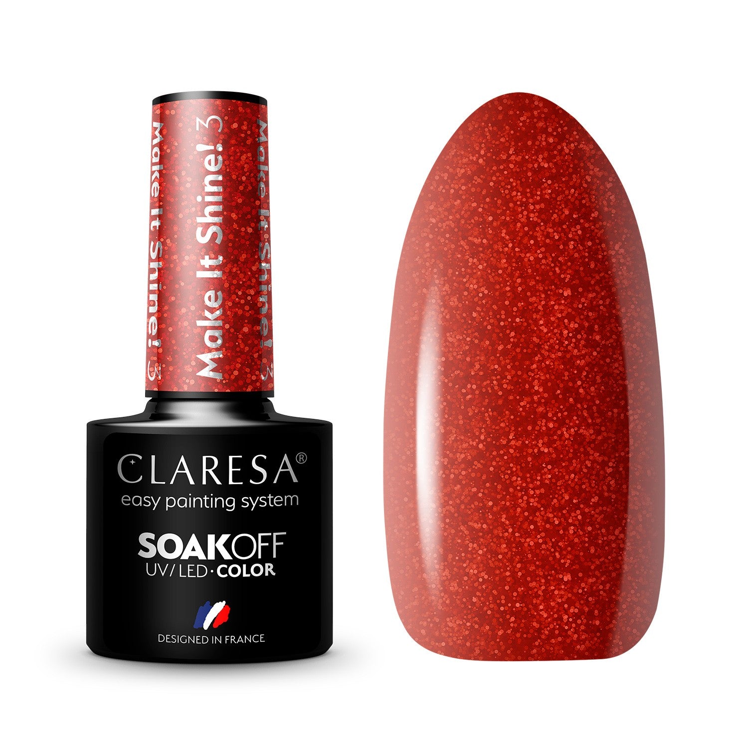 CLARESA Hybrid nail polish MAKE IT SHINE! - 3 5g | Vaistine1.lt