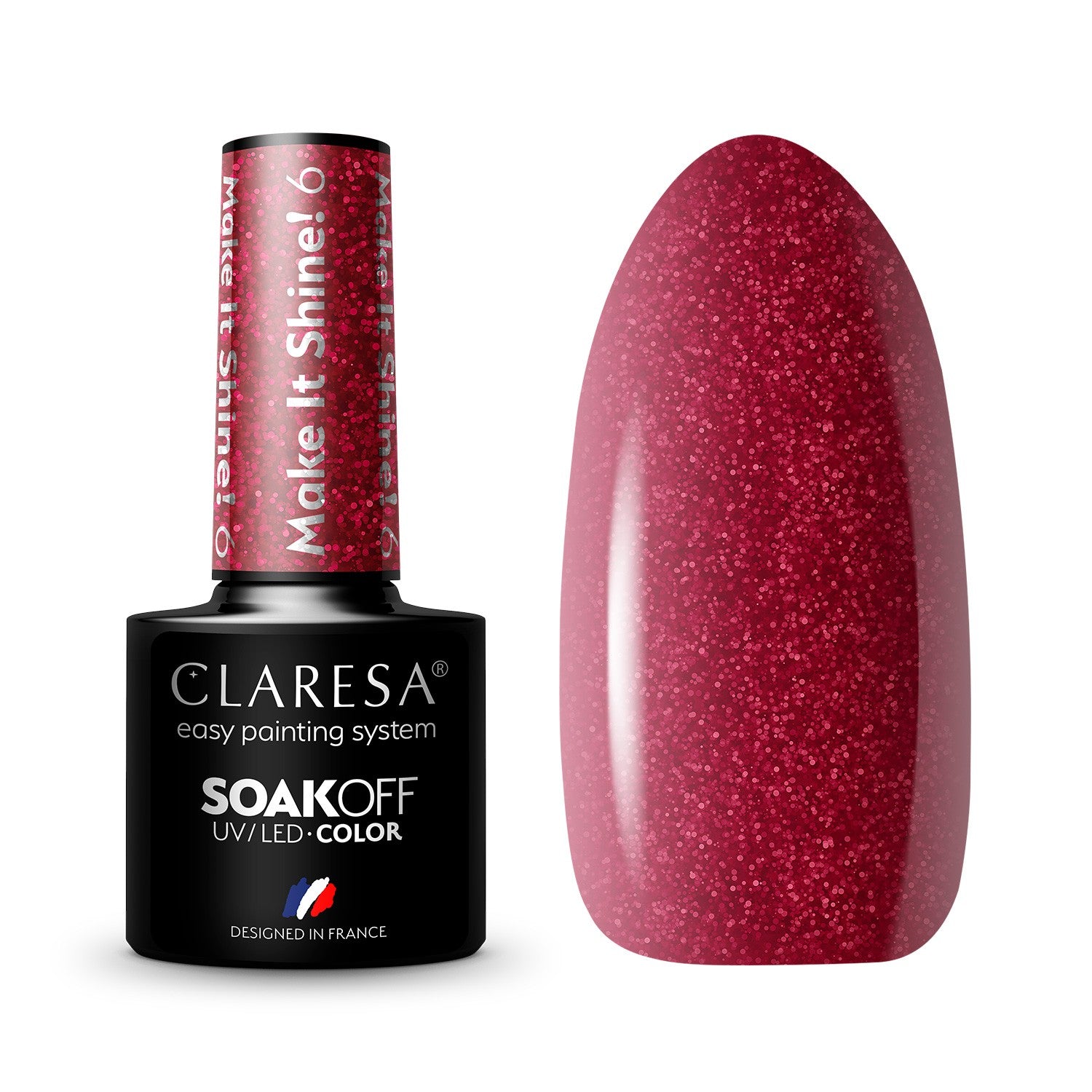 CLARESA Hybrid nail polish MAKE IT SHINE! - 6 5g | Vaistine1.lt