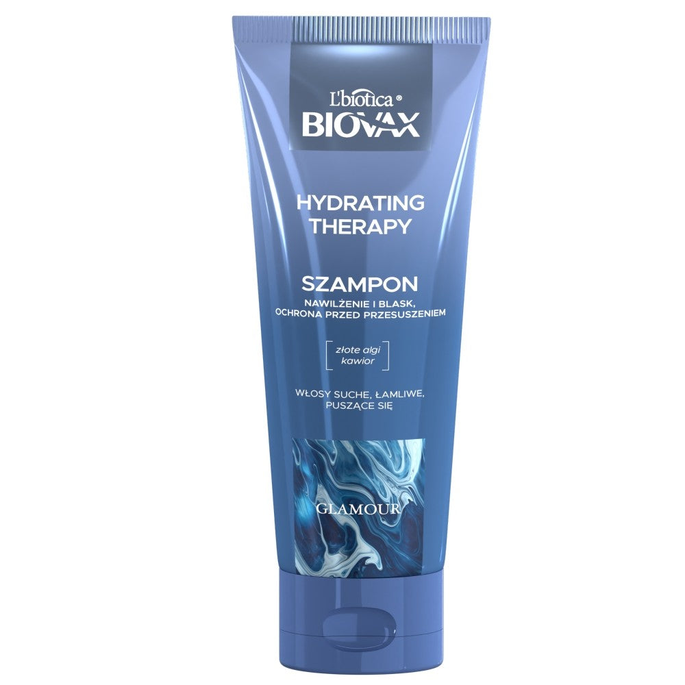 L'BIOTICA Biovax Glamour Hydrating Therapy Shampoo - for dry, brittle, and frizzy hair 200ml | Vaistine1.lt