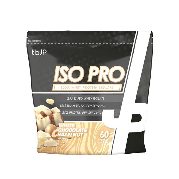 Iso Pro, White Chocolate Hazelnut - 1800g - Trained by JP