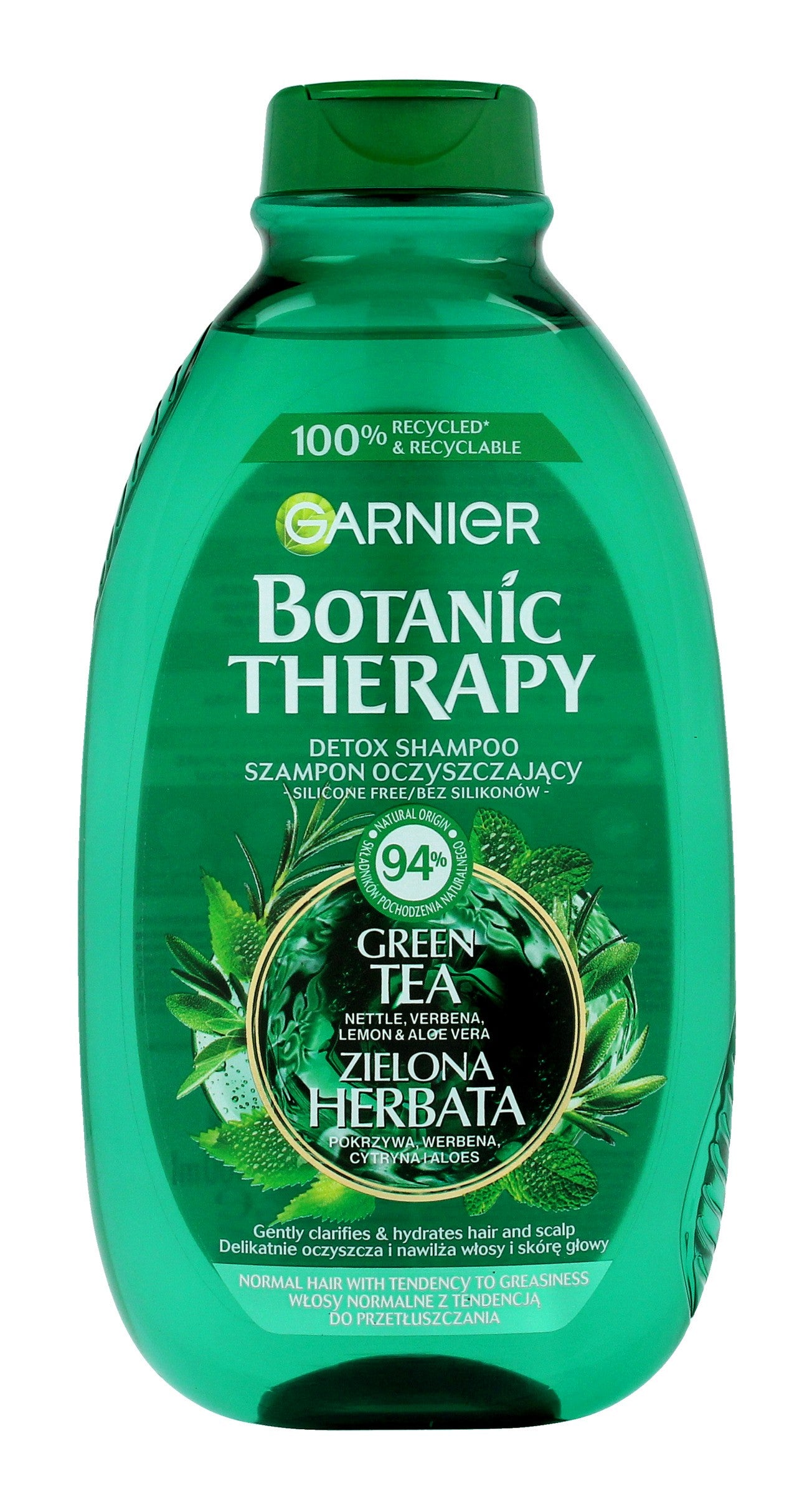 Garnier Botanic Therapy Green Tea Cleansing Shampoo for Normal and Oily Hair 400ml | Vaistine1.lt