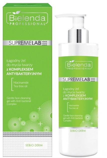 BIELENDA PROFESSIONAL Supremelab Sebio Derm Gentle face wash gel with complex 200 mlm | Vaistine1.lt