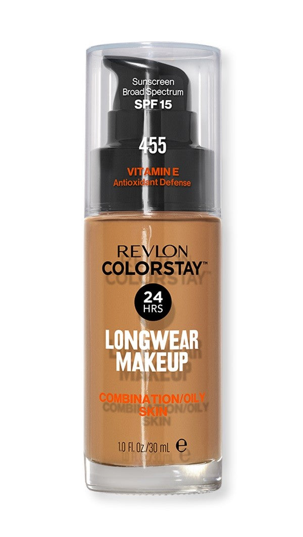 Revlon Colorstay 24H Longwear Foundation Mattifying Concealer No. 455 Honey Beige - for combination and oily skin 30ml | Vaistine1.lt