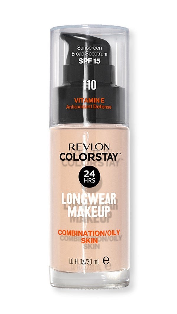 Revlon Colorstay 24H Longwear Foundation Mattifying Concealer No. 110 Ivory - for combination and oily skin 30ml | Vaistine1.lt