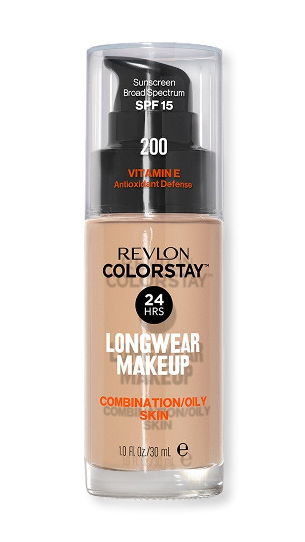 Revlon Colorstay 24H Longwear Foundation Mattifying Concealer No. 200 Nude - for combination and oily skin 30ml | Vaistine1.lt