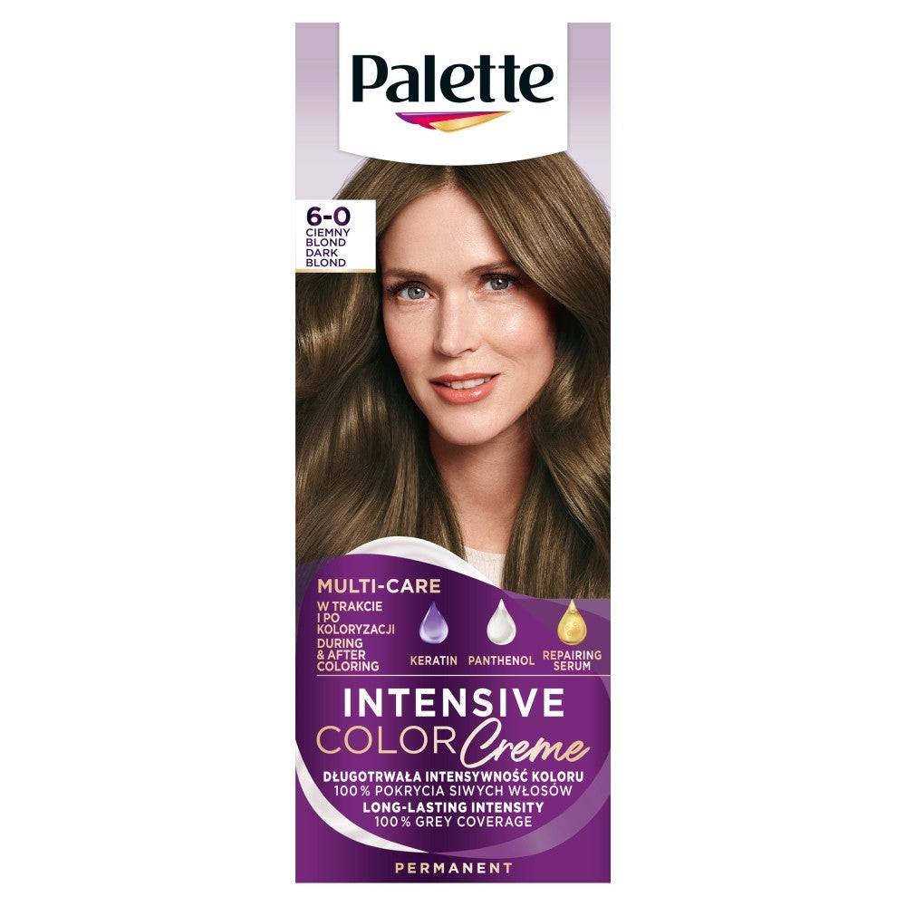 Palette Intensive Color Creme Coloring Cream No. 6-0 - Dark Blonde 1op. | Vaistine1.lt