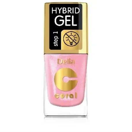 DELIA COSMETICS Coral Hybrid Gel Hybrid nail polish no. 100 Pink Pudding | Vaistine1.lt