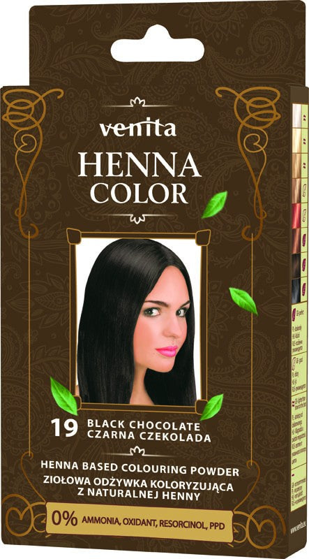 VENITA.HENNA 19 BLACK CHOCOLATE | Vaistine1.lt