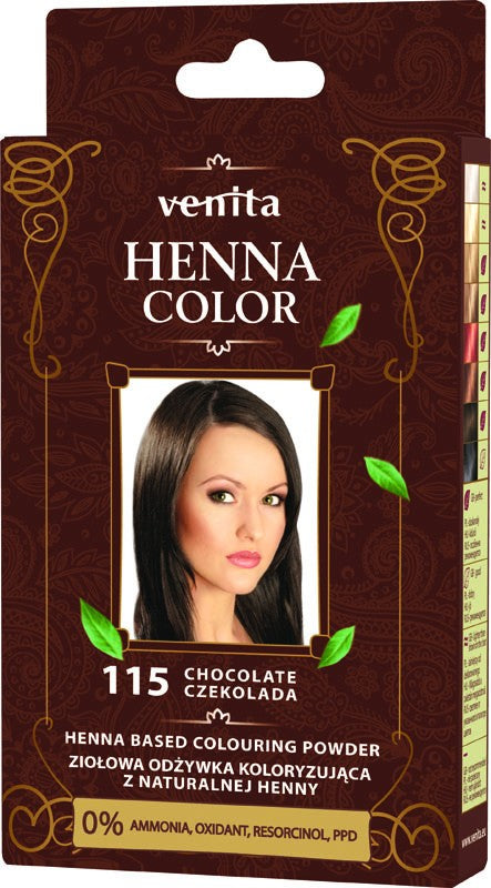 VENITA HENNA 115 CHOCOLATE SACHET 25G | Vaistine1.lt