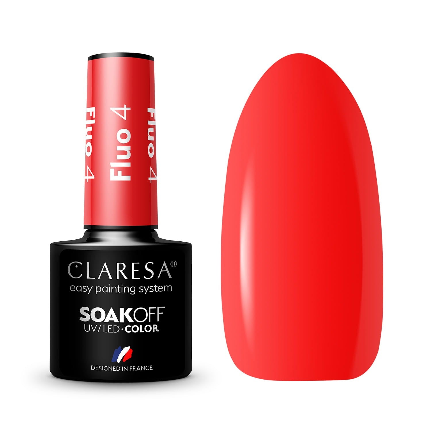 CLARESA Hybrid nail polish Fluo - 4 5g | Vaistine1.lt