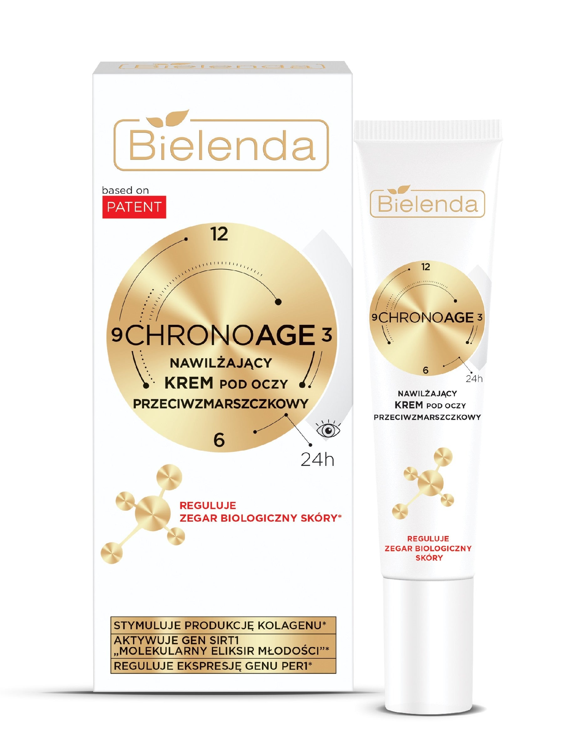 BIELENDA Chrono Age 24h Moisturizing Anti-Wrinkle Eye Cream 15ml | Vaistine1.lt