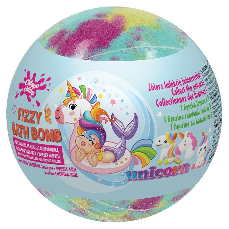 CHLAPU CHLAP Bath Bomb with Surprise Unicorn - Bubble Gum (bubble gum) 1pc | Vaistine1.lt