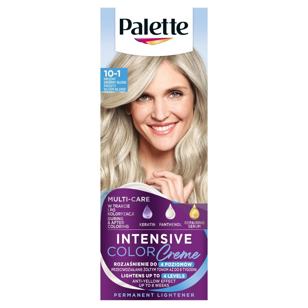 Palette Intensive Color Creme Hair Color No. 10-1 (C10) - Frosty Silver Blonde 1op. | Vaistine1.lt