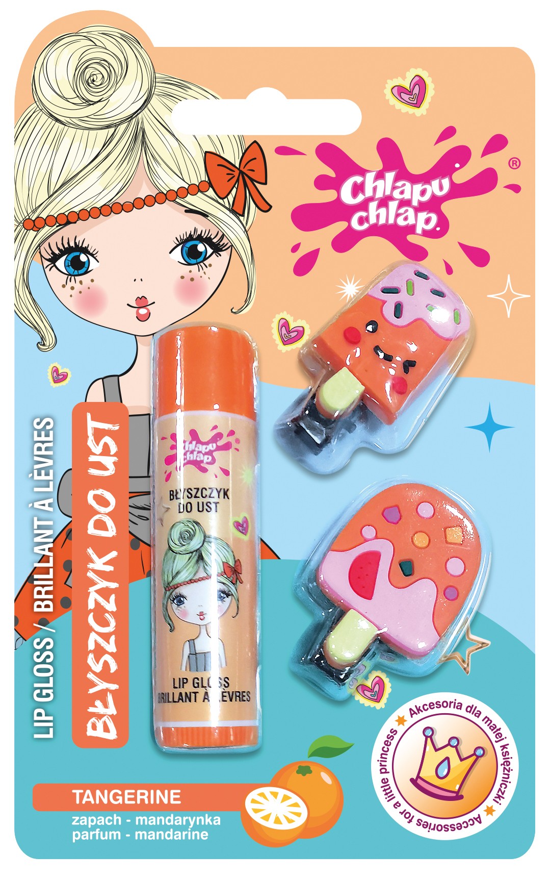 CHLAPU CHLAP LIP GLOSS CLIP ice cream shape | Vaistine1.lt