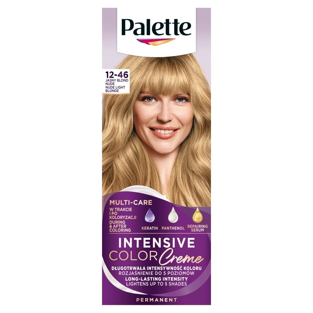 PALETTE Intensive Color Creme Coloring Cream No. 12-46 - Light Blonde Nude 1pc. | Vaistine1.lt