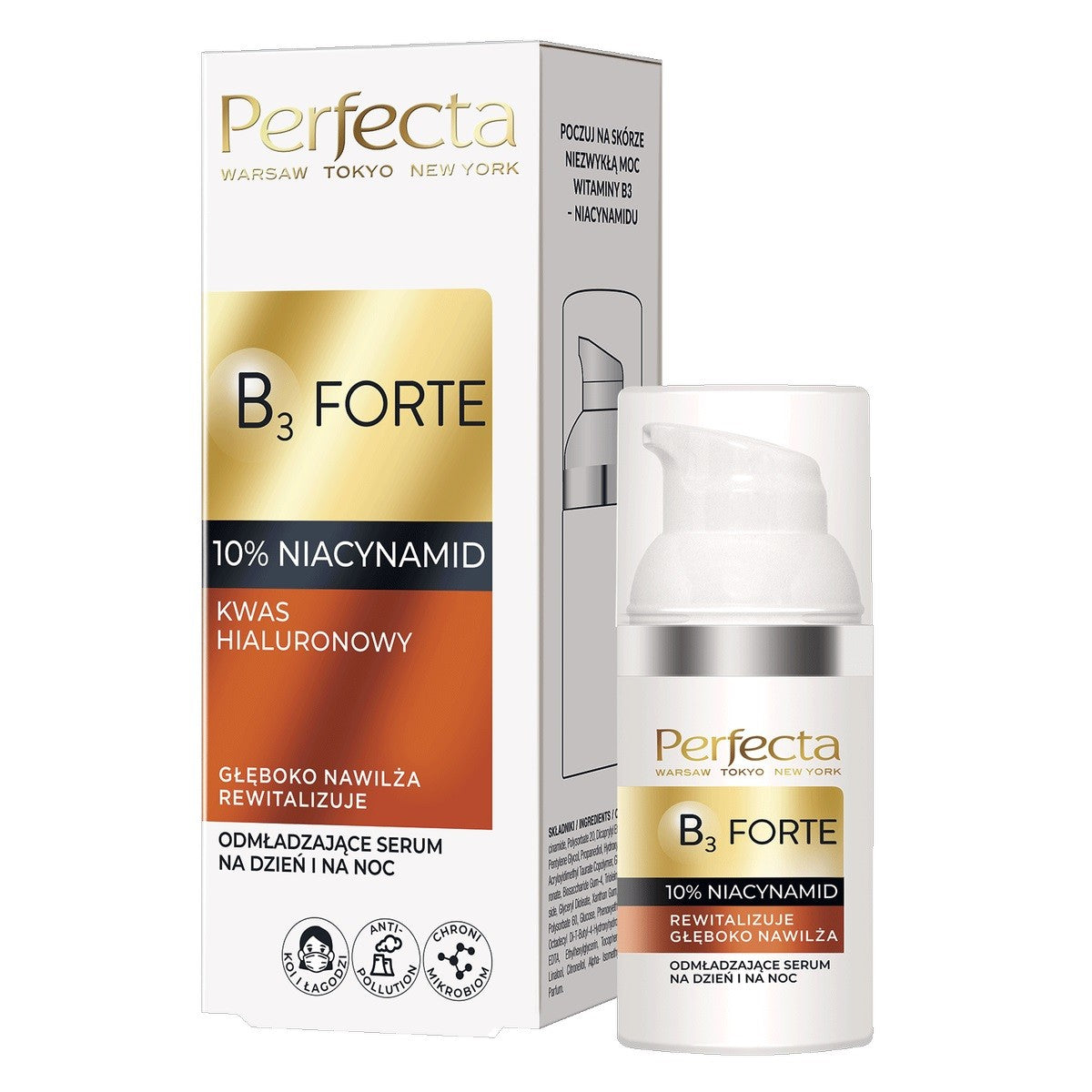 PERFECTA B3 Forte Rejuvenating Serum for Day and Night 30ml | Vaistine1.lt