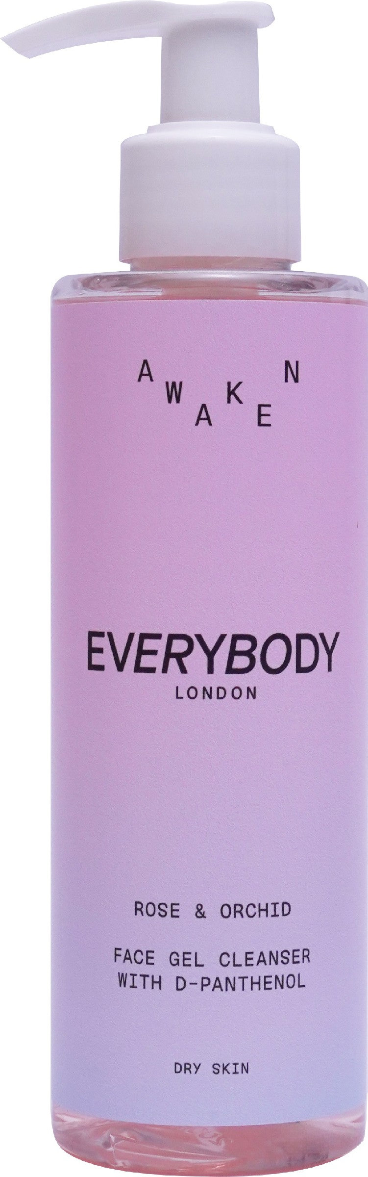 EVERYBODY Awaken Face Wash Gel for Dry Skin - Rose and Orchid 200ml | Vaistine1.lt