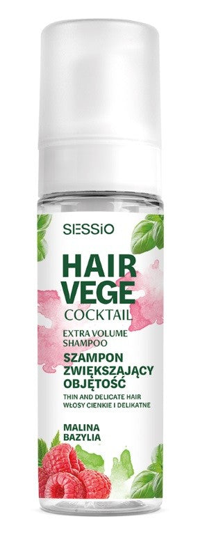 CHANTAL Sessio Hair Vege Foam Shampoo for Volume - Raspberry and Basil 175g | Vaistine1.lt