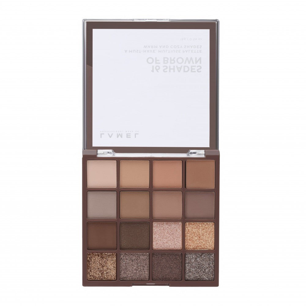 LAMEL Shades of Brown Eyeshadow Palette No. 16-3 | Vaistine1.lt