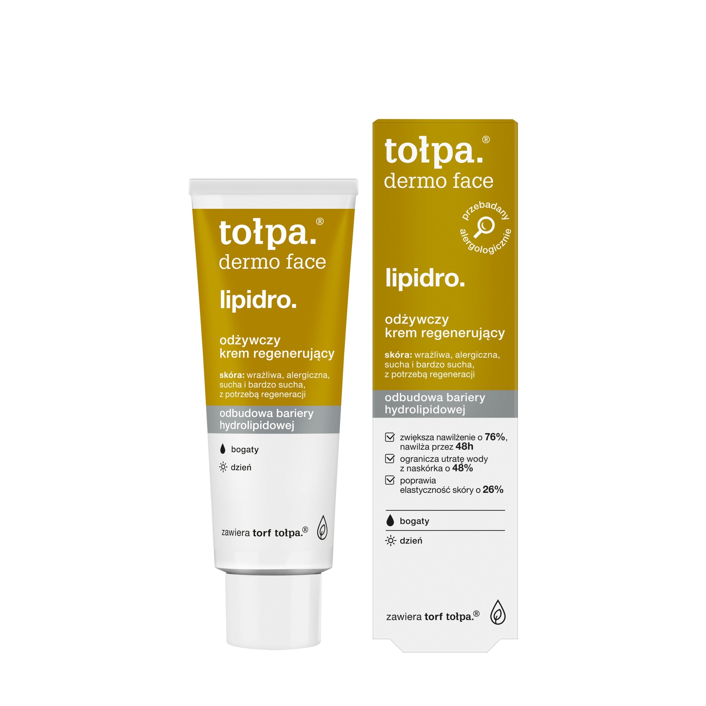 Tołpa dermo face lipidro nourishing regenerating cream rich, DAY 40 ml | Vaistine1.lt