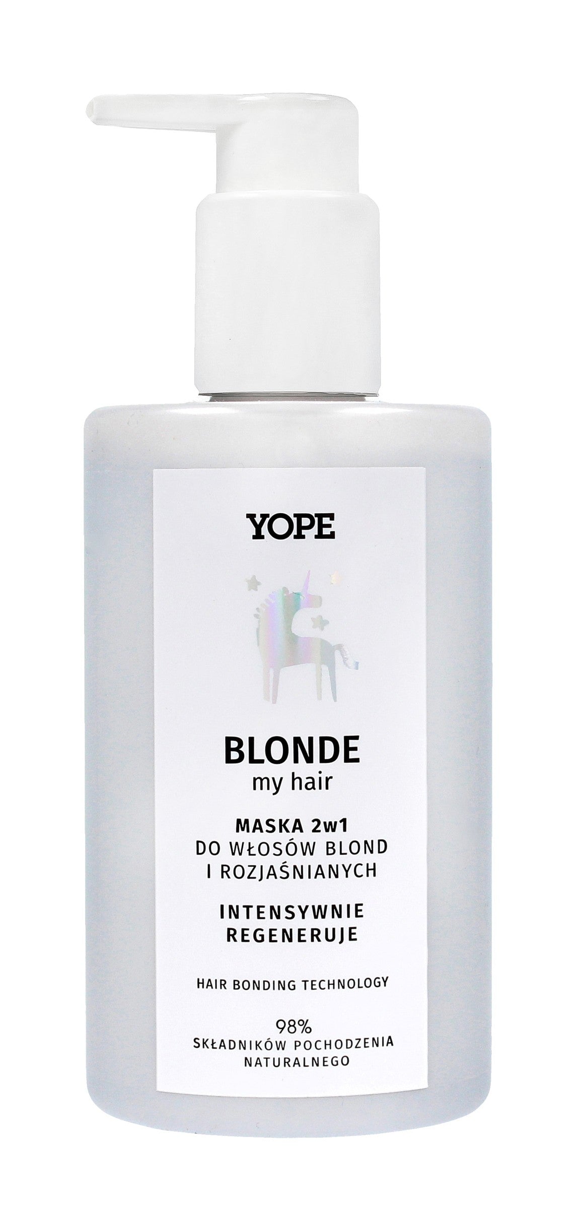 YOPE Blonde My Hair Mask 2in1 for blonde and lightened hair - intensive regeneration 300ml | Vaistine1.lt