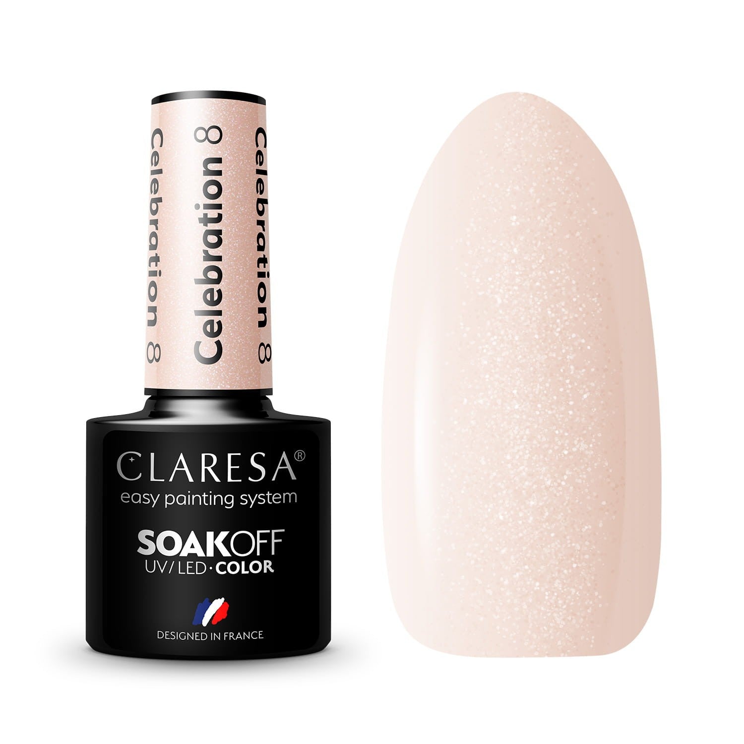 CLARESA Hybrid Nail Polish Celebration No. 8 5g | Vaistine1.lt