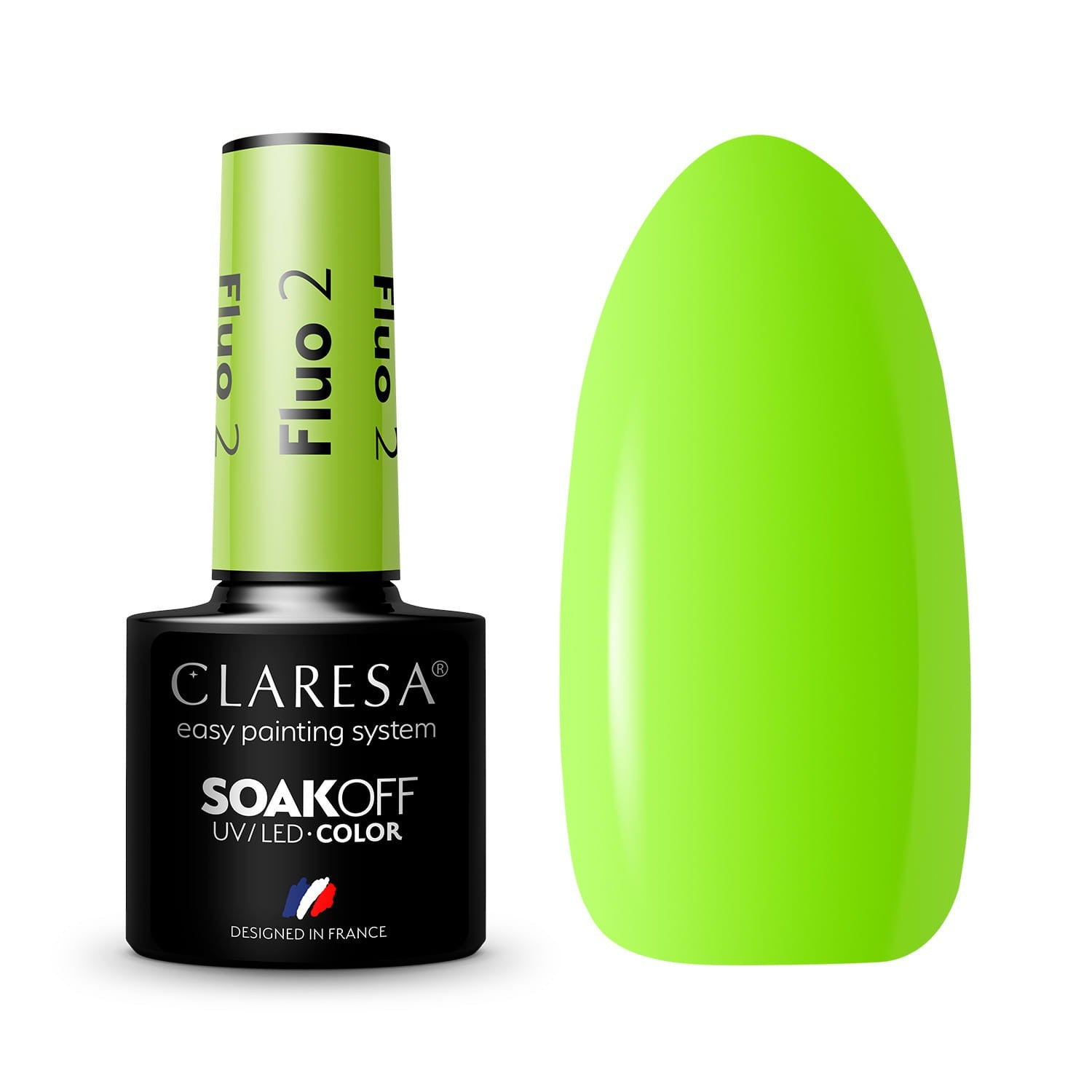 CLARESA Hybrid Lacquer Fluo No. 2 5g | Vaistine1.lt