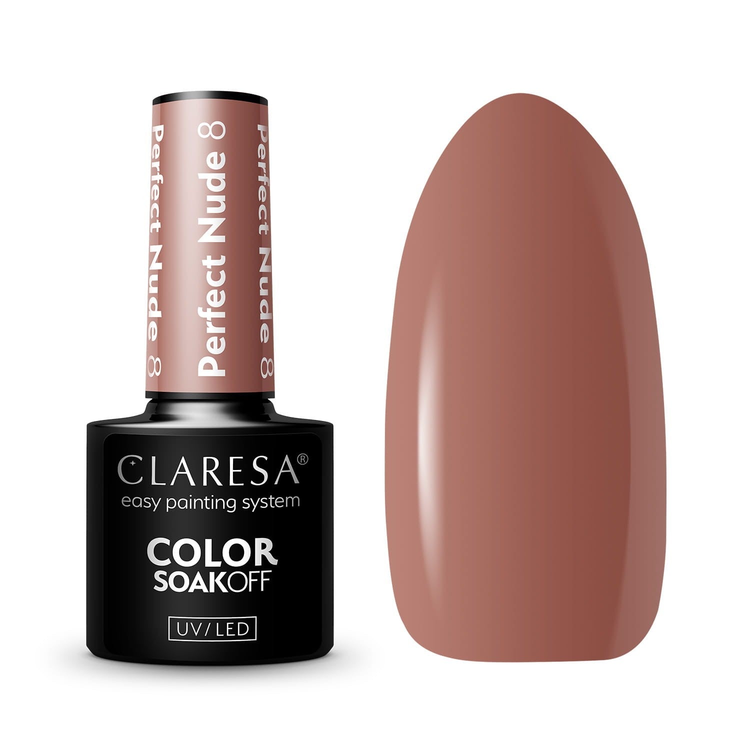 CLARESA Hybrid Lacquer Perfect Nude No. 8 5g | Vaistine1.lt