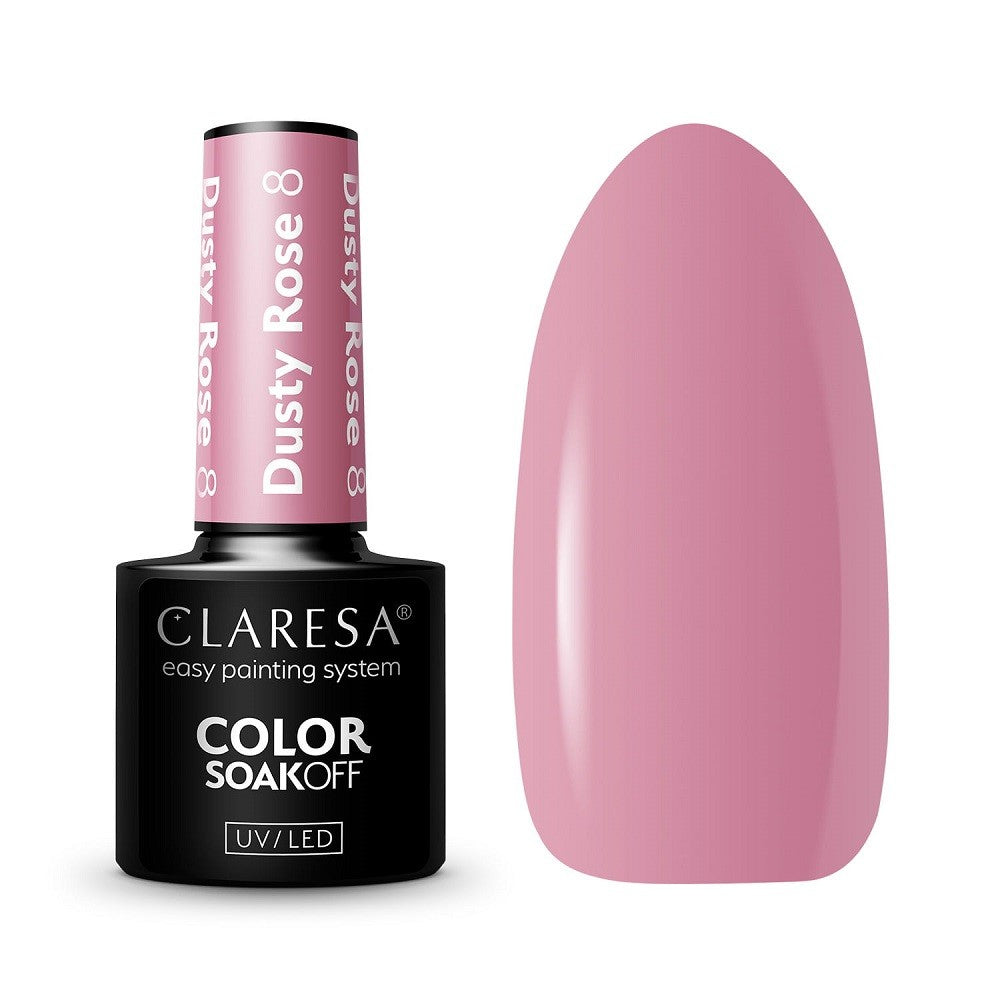 CLARESA Hybrid Lacquer Dusty Rose No. 8 5g | Vaistine1.lt