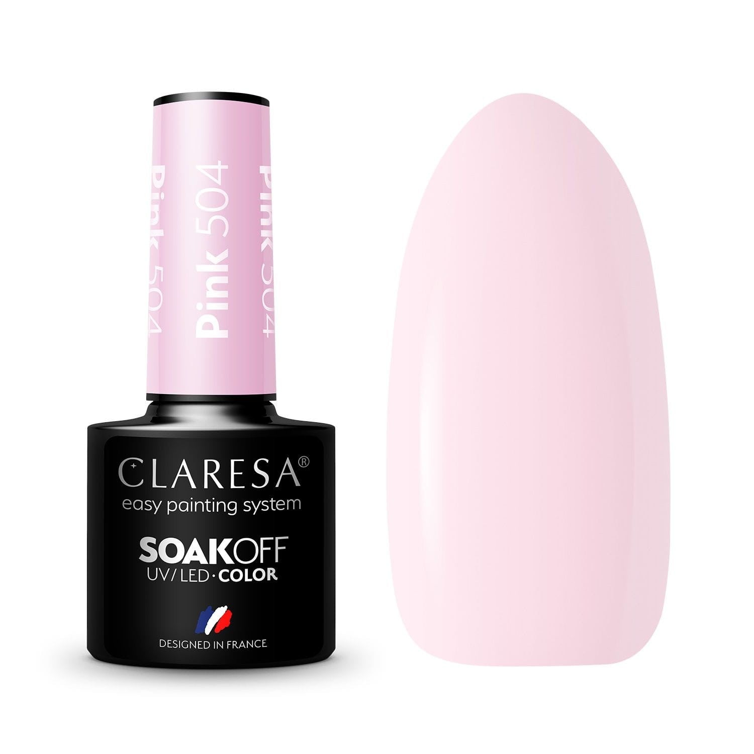 CLARESA Hybrid Nail Polish Pink No. 504 5g | Vaistine1.lt