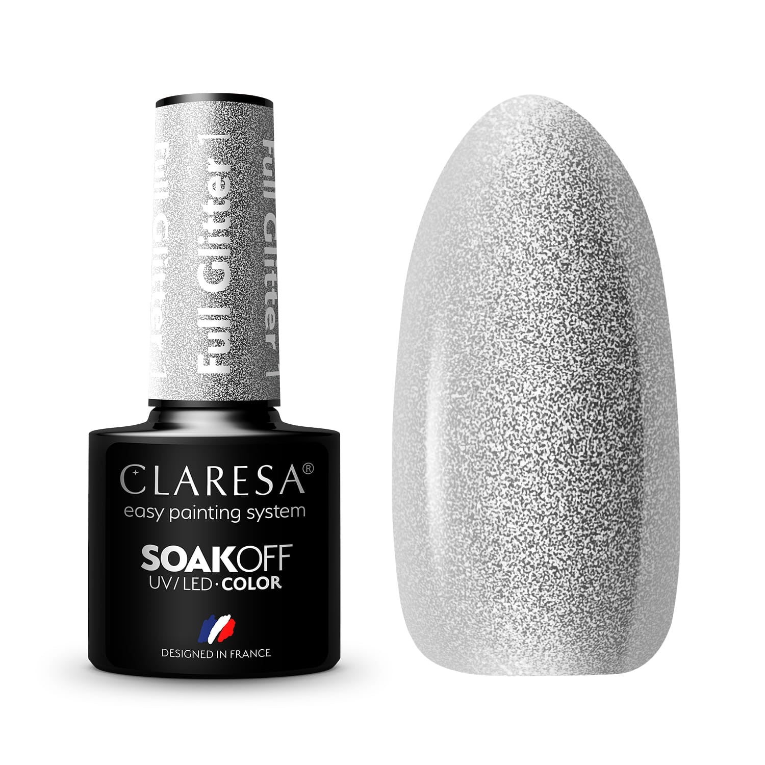 CLARESA Hybrid Lacquer Full Glitter No. 1 5g | Vaistine1.lt