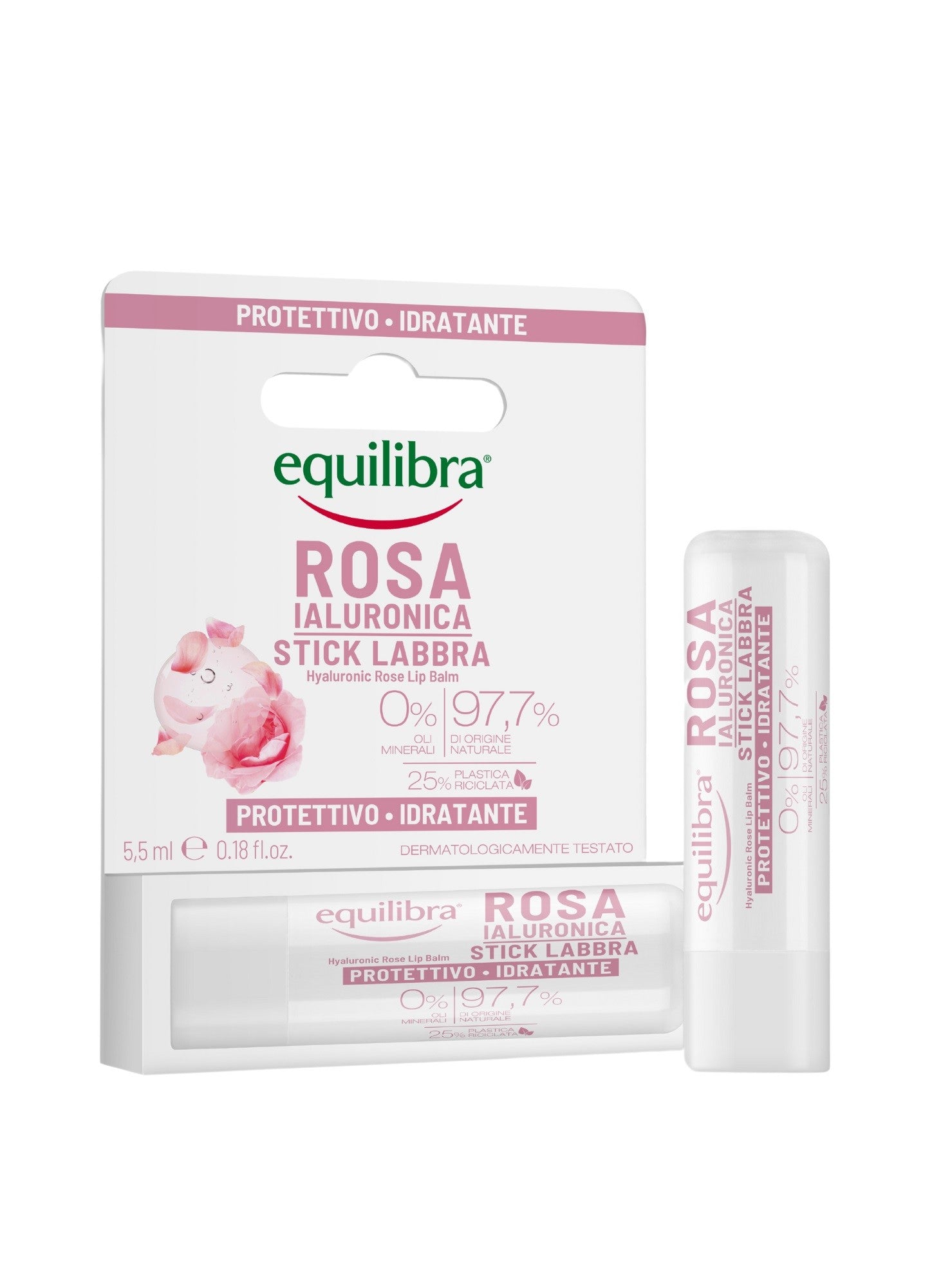 EQUILIBRA ROSE Lip balm with hyaluronic acid | Vaistine1.lt