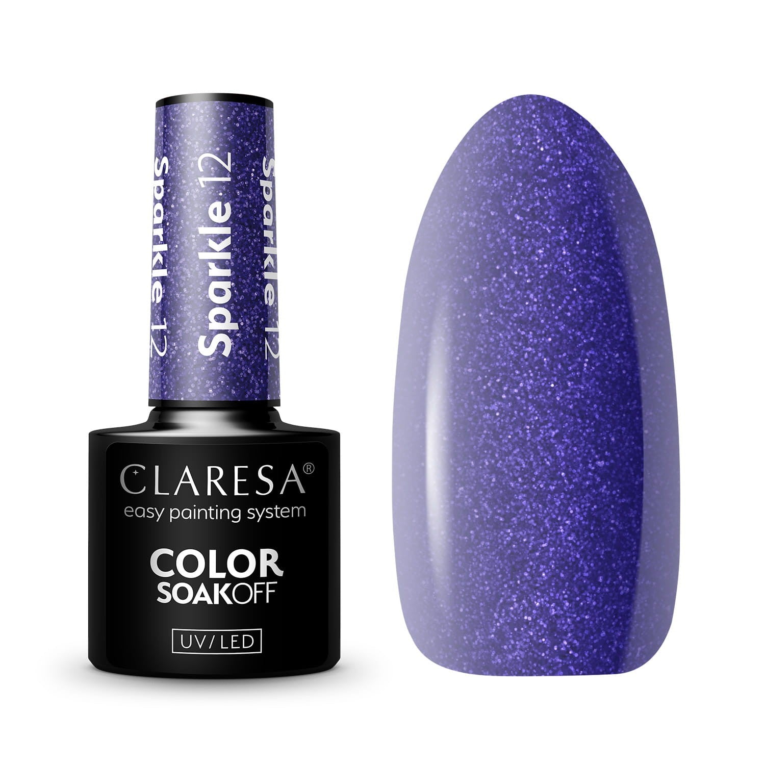 CLARES Hybrid lacquer Sparkle No. 12 5g | Vaistine1.lt