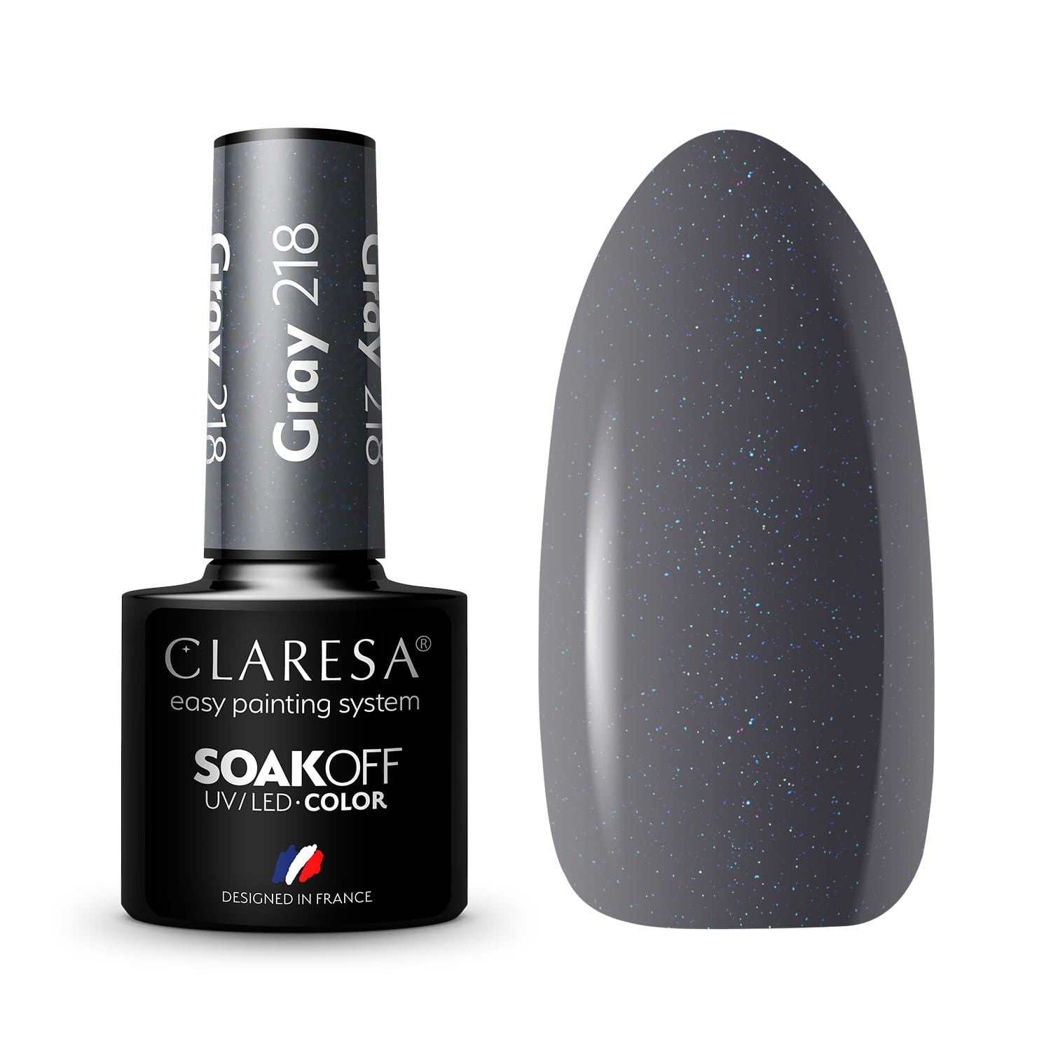 CLARESA Hybrid Lacquer Gray No. 218 5g | Vaistine1.lt