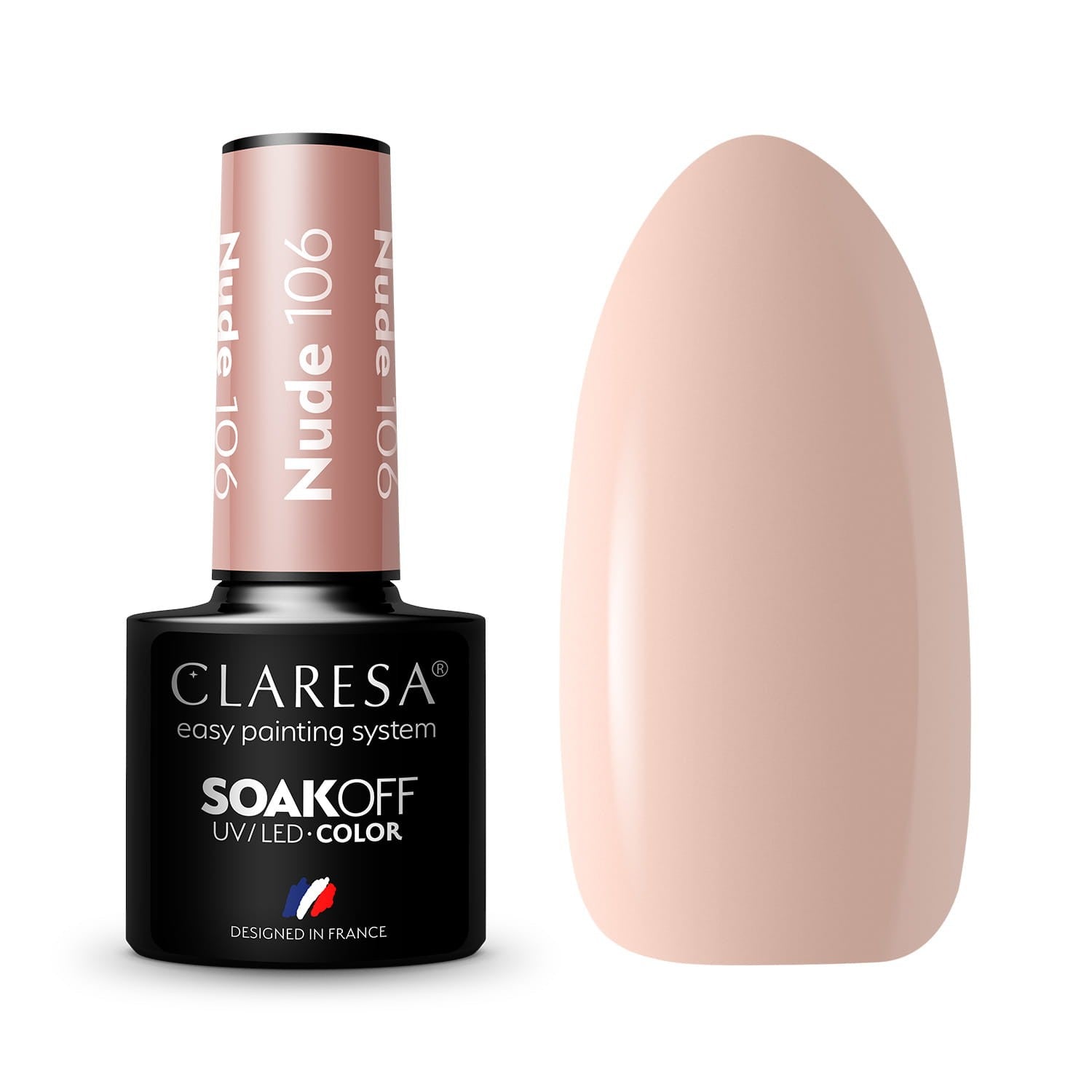 CLARESA Hybrid Nail Polish Nude No. 106 5g | Vaistine1.lt