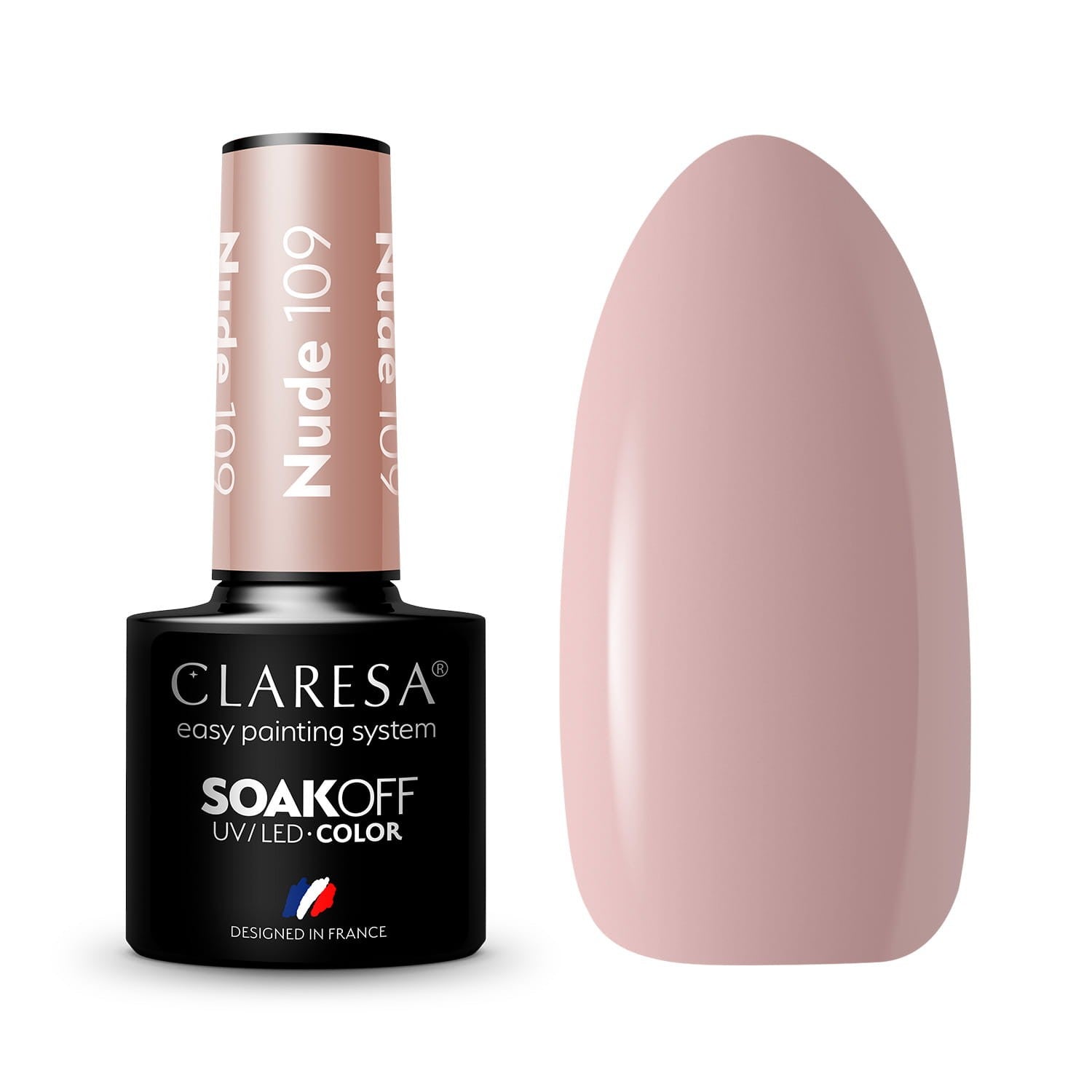 CLARESA Hybrid Nail Polish Nude No. 109 5g | Vaistine1.lt