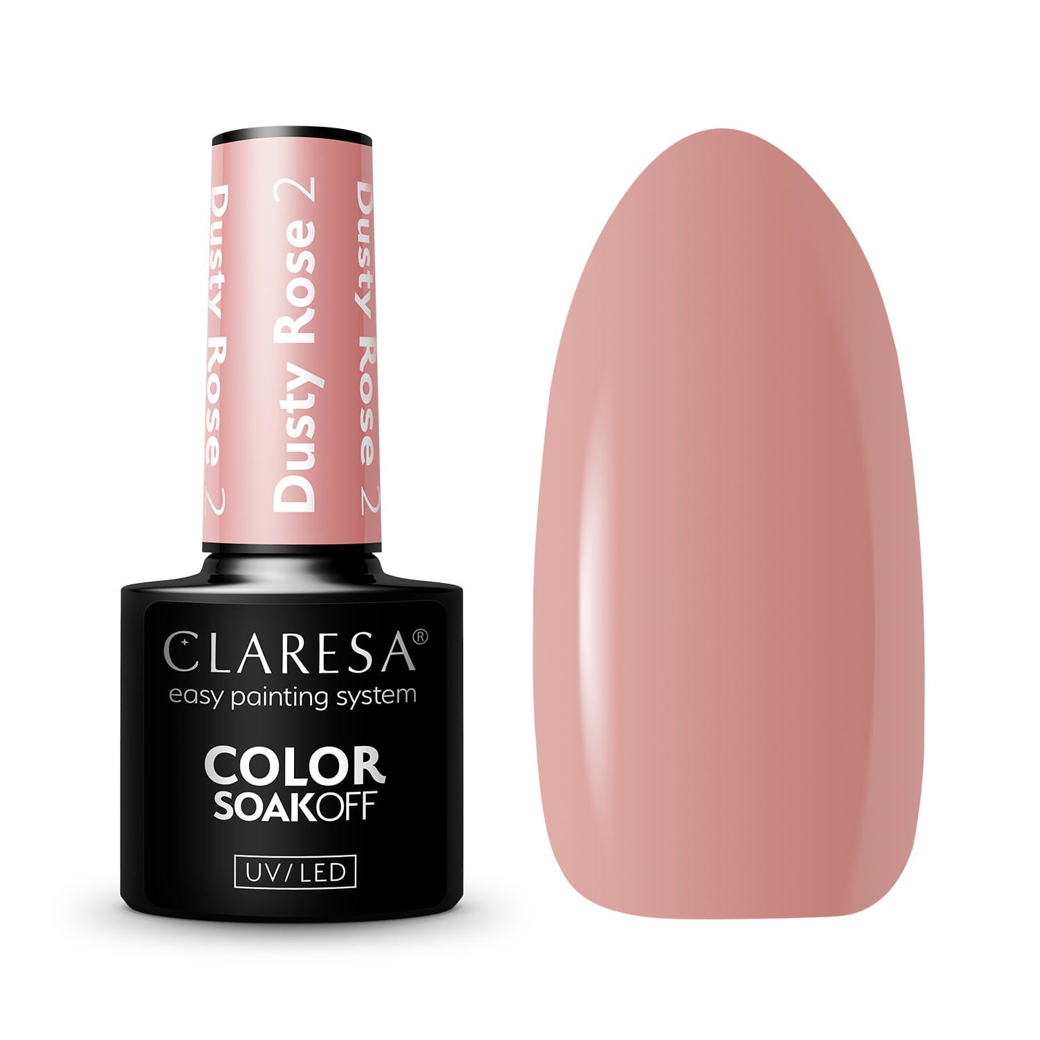 CLARESA Hybrid Nail Polish Dusty Rose No. 2 5g | Vaistine1.lt